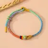 Pulseira de Nó Wenchang, Corda Colorida, Pulseira de Corda Vermelha Tecida à Mão para Homens e Mulheres, Presente para Estudantes, Pulseira do Festival do Barco-Dragão Atacado