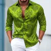 Camisas de manga larga para hombre de estilo casual de negocios europeo y americano con diseños estampados, camisas de alta gama sin planchado, venta al por mayor de fábrica