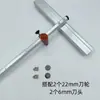 Nuevo Cuchillo de Empuje Tipo T Manual Rueda de Hoja Grande de 22 mm Azulejo de Vidrio Pinzas Fuertes de Alta Precisión Herramienta de Ranurado