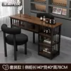 Conjunto de Mesa e Cadeira para Manicure Estilo Retrô, Mesa Simples e Fashion para Manicure Individual e Dupla, Preço Especial, Mesa Econômica para Salão de Manicure Estilo Japonês