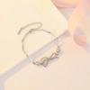 Pulsera de Mariposa Dulce y Clara Lujo Ligero Moda Simple Diseño Versátil Ajustable Pareja Pulsera Simple