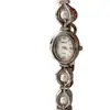 Relógio Feminino de Quartzo Estilo Pulseira de Pérola de Luxo Leve, Relógio de Quartzo Pequeno Mostrador Prata-Branco, Vendedor Quente Transfronteiriço