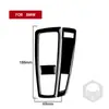 Adecuado para BMW X3 F25 F26 11-17 juego completo de interruptor de logo de volante interior de fibra de carbono negro piano