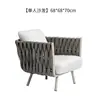 Conjunto de Sofá de Rattan para Lazer ao Ar Livre Designer à Prova d'Água Resistente ao Sol Móveis de Cadeira de Rattan para Terraço Solário Villa Hotel