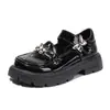 Zapatos Negros de Cuero para Niñas, Zapatos Mary Jane para Primavera y Otoño, Nuevos Zapatos de Moda Estilo Británico Princesa con Suela Gruesa para Primavera y Otoño 2026