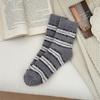 Calcetines de Terciopelo Coral No Sueltan Hilo para Mujer, Calcetines Gruesos a Rayas, Calcetines para Dormir en Casa, Calcetines Cálidos para el Piso, Calcetines Transfronterizos