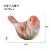 Figuras de pássaros artificiais para jardim externo, decorações para varanda e pátio, decoração de chapim-real de cauda longa, artesanato em resina