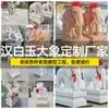 Un Par de Esculturas de Elefante de Mármol de Quyang, Figurillas de Animales de Mármol Blanco para Decoración del Hogar, Pequeñas Artesanías de Elefante para la Entrada