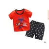 Nuevo conjunto de shorts de manga corta para niños verano niños y niñas camiseta ropa infantil conjunto de dos piezas para bebé manga corta Mayoreo