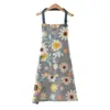 Delantal de lona talla única, moderno y simple, estampado de girasoles, delantal de cocina anti-manchas para limpieza del hogar, se puede enviar en nombre de otros