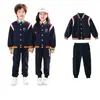 Nuevo Conjunto de Traje de Tres Piezas para Primavera y Otoño, Uniforme de Clase Estilo Británico, Uniforme de Escuela Primaria, Conjunto de Uniforme de Béisbol para Niños, Uniforme de Jardín de Infancia