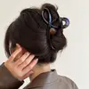 Grampo de Cabelo com Textura de Strass Francês, Versátil para Rabo de Cavalo Alto, Prendedor Shark Doce, Pequeno Grampo de Cabelo de Alta Qualidade para Festa de Estudantes