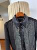 Estilo de Moda Francês Acetato de Alta Qualidade com Emenda de Malha Camisa Top Feminino Verão Estilo Fino Transparente