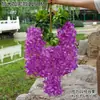 Flores Falsas de Glicina Flores Violetas de Techo Enredaderas de Flores Decoración de Boda Interior Enredaderas Tiras de Flores de Plástico Plantas Enredaderas