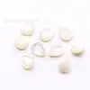 Fabricante de Wuzhou Personaliza Concha Blanca Natural, Cara de Anillo Redonda Lisa en Forma de Pera, Piedra Suelta de Concha Blanca de Piedra Natural Personalización
