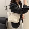 Bolso de mano de moda personalizado de gran capacidad de estilo occidental, moderno bolso de mano de estilo coreano de 2025, de un solo hombro, de celebridad de Internet.