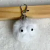 Colgante de Bola de Peluche de Imitación de Piel de Conejo Popular Transfronterizo con Ojos de Elfo, Accesorio para Bolsa, Adorno de Juguete, Bola Pequeña