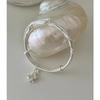 Pulseira Shake Voice Live Cobre Branco Prateado Sonho Prata Enrolamento de Seda Sino Push-Pull Feminina Estilo Mori Fresca Sólida