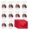 Set de Envelopes para Tarjetas de Agradecimiento de Cumpleaños de Nuevo Tamaño Grande 1 Transfronterizo para Enviar a Hermanas y Mejores Amigas Tarjetas de Regalo que Calientan el Corazón