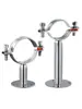 Soporte de Tubería de Acero Inoxidable 304 con Placa Base para Fijación de Abrazaderas de Tubería de PVC, Soporte de Tubería de Gas Natural, Abrazadera de Tubería y Abrazadera de Tubería de Agua