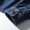 ¡Retro japonés! ¡Tono! Se puede usar como abrigo ~ camisa vaquera de solapa de moda versátil lavada para hombre de primavera