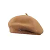 Boina Estilo Coreano para Mujer, Otoño e Invierno, Gama Alta, Cálido Sombrero de Lana de Artista, Elegante, Sombrero que Adelgaza el Rostro, Estilo Invierno para Mujer