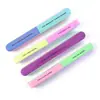 Ferramentas de unha cor fluorescente lima de sete lados lixa de unha tira de lixa de sete lados lima de borda para manicure em estoque atacado