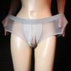 V. Kiss Flutuante Sedoso Cuecas Masculinas Pele-friendly Respirável Verão Ultra-fino 30g Sexy Transparente Gelo Seda Shorts