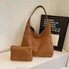 Bolso de Hombro Retro de Ante Transfronterizo para Mujer 2026 Nuevo de Moda Tendencia Gran Capacidad Bolso Tote Madre e Hija