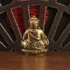 Nuevos Adornos Retro de Latón Amarillo Dios de la Riqueza para Adoración en Casa Adornos de Cobre del Dios de la Riqueza Retro Chino Dios de la Riqueza de Cobre