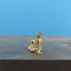 Latão Su Shi Deliciando-se nas Montanhas e Rios, Figuras Antigas, Mini Modelos de Vilões, Ornamentos Decorativos de Mini Paisagem com Rochas