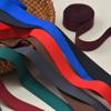 Atacado do Fabricante Tiras para Chapéu de Poliéster, Acessórios para Vestuário de Cor Sólida, Fitas Tecidas, Acessórios para Cabelo com Borda Serrilhada, Acessórios de Fita, Fitas Decorativas