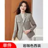 Nuevo top de moda profesional de venta al por mayor transfronteriza para otoño e invierno, blazer casual elegante de manga larga en gris para mujer