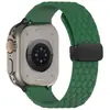22 mm Adecuado para Apple Watch Apple iWatch Décima Generación 42/46 mm Correa Magnética Hexagonal de Silicona 1-9
