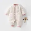 Mameluco de algodón acolchado para bebé 120g, mameluco acolchado de otoño e invierno para bebé, traje de una pieza para gatear, ropa para bebé