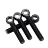 GB798 Tornillo Bisagrado Ennegrecido Acero al Carbono Perno Bisagrado Negro Perno de Ojo Ojo de Pez con Agujero Varilla de Tornillo Clavo Bisagrado