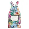 Delantal de cocina para el hogar de nuevo estilo, impermeable y a prueba de aceite, ropa de trabajo elegante y moderna para cocinar en el trabajo, delantal de restaurante para mujer