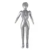 Accesorios Modelo Inflable PVC Gris Plegable Portátil Maniquí Parte Superior del Cuerpo Parte Inferior del Cuerpo Disfraz de Cuerpo Completo Modelo