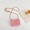 Bolsa de Moda para Padres e Hijos Estilo Occidental Estilo Chanel Bolso Cruzado con Cadena Accesorios de Verano para Niñas Bolso Cuadrado Pequeño Billetera
