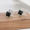 Colección de Pendientes Geométricos de Circonita Nuevos de Yiwu Moda Femenina Versátiles Pendientes de Gama Alta Pendientes Exquisitos de Nicho Venta al por Mayor