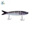 133mm/20.3g Logotipo Personalizável, Cor Realista, Pesca de Água Doce Simulada, Isca Artificial de 8 Seções, Isca de Peixe Multi-Seções