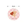 Decoración de Pastel para San Valentín Corazón de Dibujos Animados Bandera Doble Cara Pegatina Decoración de Pastel para Pareja de Aniversario