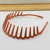 Diadema de Dientes Estilo Coreano para Mujer, Versátil para Lavarse la Cara, Pinza para el Cabello de Moda, Diadema de Gafas en Forma de U