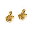 Nuevos Aretes Unisex de Acero de Titanio con Diseño de Zodiaco Retro Moda Nicho Joyería para Orejas Punk Street