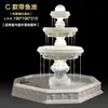 Fonte de água corrente estilo europeu, pátio externo jardim, lago de peixes, elemento aquático, decoração de paisagem, ornamento de casamento, poço dos desejos