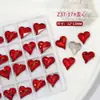 Flash Ano Novo joias de unha chinesas vermelhas atacado Amor vermelho quadrado gordo Fundo pontudo oval em forma de broca de unha de vidro