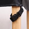 Funda Antipolvo 420D Funda para Muebles Mesa y Silla de Exterior Impermeable Tela Oxford Negra Funda Antipolvo para Muebles con Hebillas en las Cuatro Esquinas