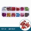 Novas Lantejoulas para Nail Art 12 Caixas Material DIY para Unhas Joias para Nail Art Borboleta Trevo de Quatro Folhas Chama Estrela de Cinco Pontas