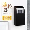 Caja de almacenamiento de control remoto para teléfono móvil de aire acondicionado acrílica, negra, transparente, montada en la pared, caja de acabado para cosméticos