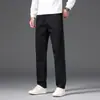 Ropa de Hombre Fengshe / 2026 Otoño-Invierno Nuevos Pantalones Casuales de Negocios para Hombre de Color Sólido Algodón Corte Ajustado Rectos